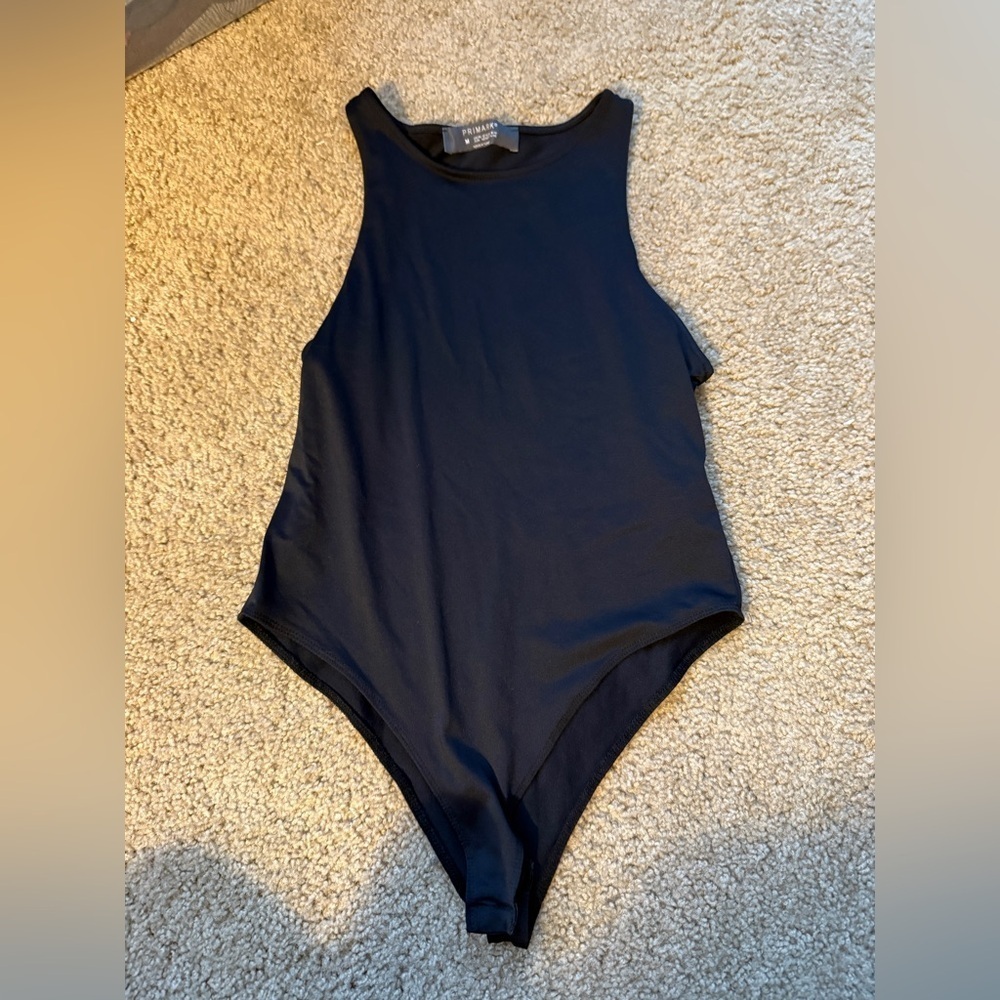 Primark Bodysuit Black High Neck